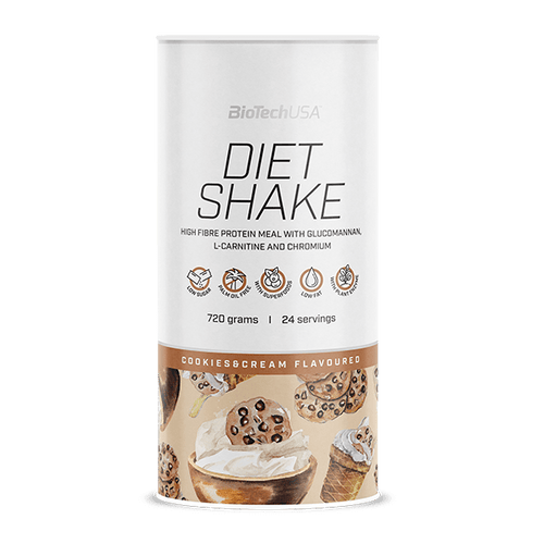 BioTechUSA Diet Shake bevanda proteica in polvere, ricca di fibre alimentari, dal basso contenuto di grassi, con superfood, senza olio di palma.
