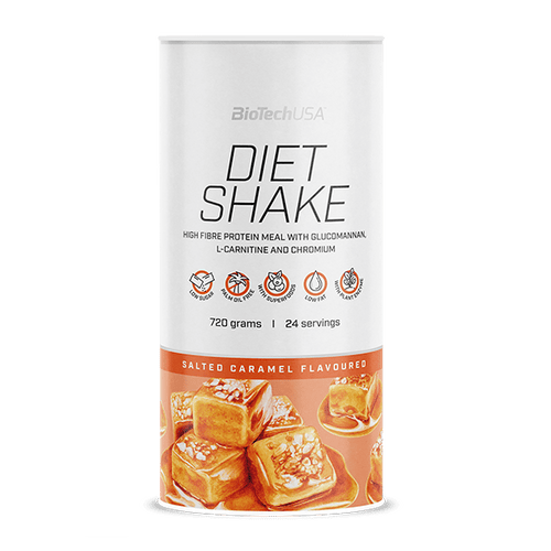 BioTechUSA Diet Shake bevanda proteica in polvere, ricca di fibre alimentari, dal basso contenuto di grassi, con superfood, senza olio di palma.