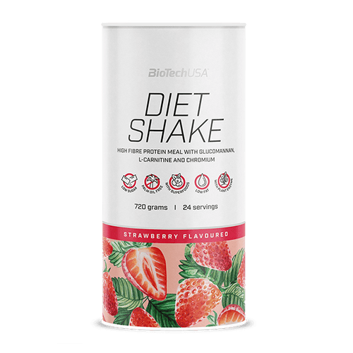 BioTechUSA Diet Shake bevanda proteica in polvere, ricca di fibre alimentari, dal basso contenuto di grassi, con superfood, senza olio di palma.