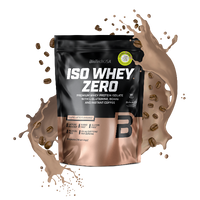 BioTechUSA Iso Whey Zero con ridotto contenuto di lattosio polvere di bevanda a base di isolato di proteine del siero di latte, senza glutine e senza zuccheri, con sapori fantastici. Il suo contenuto proteico aiuta l'aumento della massa muscolare.