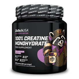 100% Creatine Monohydrate - 300 g Cinnamon plum - BioTechUSA Italy
