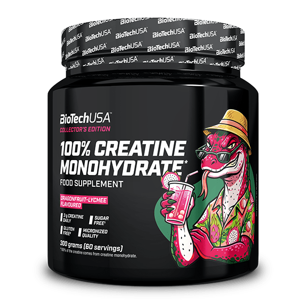 100% Creatine Monohydrate - 300 g Litchi al frutto del drago