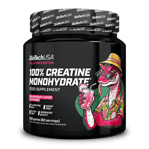 100% Creatine Monohydrate - 300 g Litchi al frutto del drago