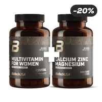 Multivitamin For Women + Calcium Zinc Magnesium from organic sources - BioTechUSA Italy