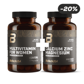 Multivitamin For Women + Calcium Zinc Magnesium from organic sources - BioTechUSA Italy