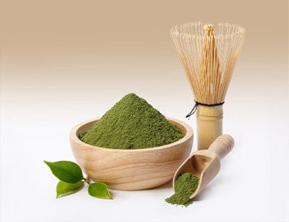 Polvere di matcha, slancio naturale e carattere fresco