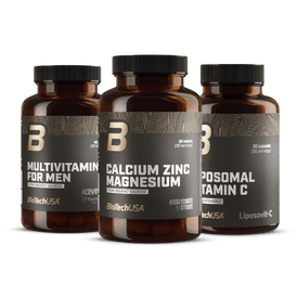 Multivitamin For Men + Calcium Zinc Magnesium + Liposomal Vitamin C from organic sources - BioTechUSA Italy
