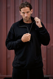Felpa da uomo CORE con mezza zip - BioTechUSA Italy