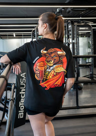 T-shirt unisex oversize in edizione limitata (Sangría) - BioTechUSA Italy