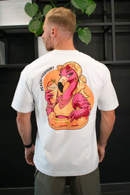 T-shirt unisex oversize in edizione limitata (Yogurt alla pesca) - BioTechUSA Italy