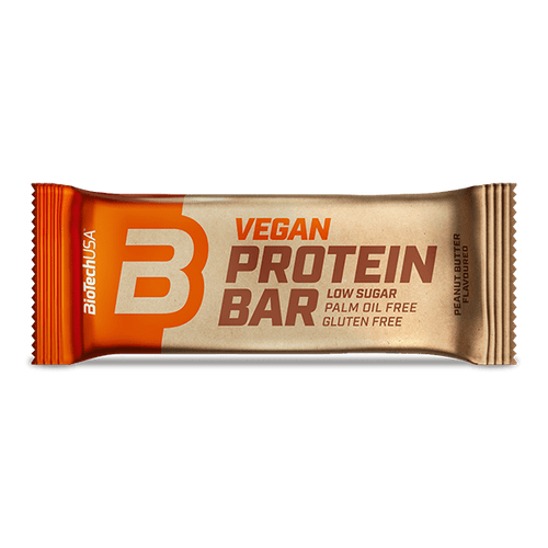 La BioTechUSA Vegan Protein Bar è una barretta proteica senza glutine e lattosio, con fonti proteiche di origine vegetale, ricoperta da delizioso cioccolato.