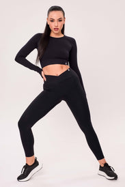 CROSSOVER SEAMLESS LIFT UP Leggings donna - BioTechUSA Italy