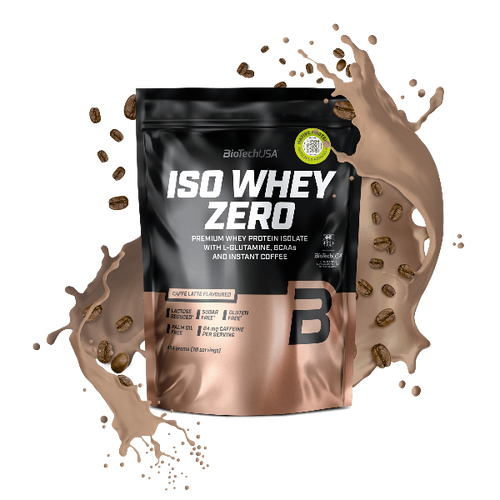 BioTechUSA Iso Whey Zero con ridotto contenuto di lattosio polvere di bevanda a base di isolato di proteine del siero di latte, senza glutine e senza zuccheri, con sapori fantastici. Il suo contenuto proteico aiuta l'aumento della massa muscolare. 