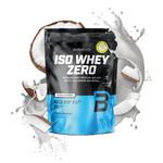 BioTechUSA Iso Whey Zero con ridotto contenuto di lattosio polvere di bevanda a base di isolato di proteine del siero di latte, senza glutine e senza zuccheri, con sapori fantastici. Il suo contenuto proteico aiuta l'aumento della massa muscolare. 