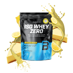 BioTechUSA Iso Whey Zero con ridotto contenuto di lattosio polvere di bevanda a base di isolato di proteine del siero di latte, senza glutine e senza zuccheri, con sapori fantastici. Il suo contenuto proteico aiuta l'aumento della massa muscolare. 