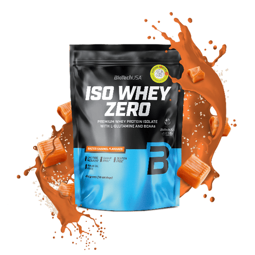 BioTechUSA Iso Whey Zero con ridotto contenuto di lattosio polvere di bevanda a base di isolato di proteine del siero di latte, senza glutine e senza zuccheri, con sapori fantastici. Il suo contenuto proteico aiuta l'aumento della massa muscolare. 