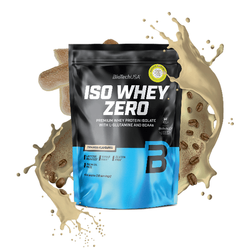 BioTechUSA Iso Whey Zero con ridotto contenuto di lattosio polvere di bevanda a base di isolato di proteine del siero di latte, senza glutine e senza zuccheri, con sapori fantastici. Il suo contenuto proteico aiuta l'aumento della massa muscolare. 