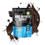 BioTechUSA Iso Whey Zero con ridotto contenuto di lattosio polvere di bevanda a base di isolato di proteine del siero di latte, senza glutine e senza zuccheri, con sapori fantastici. Il suo contenuto proteico aiuta l'aumento della massa muscolare. 