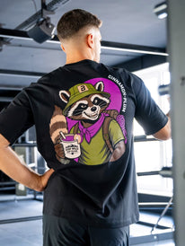 T-shirt unisex oversized in edizione limitata (Cannella - Prugna) - BioTechUSA Italy