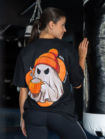 T-shirt unisex oversized in edizione limitata (Pumpkin Spice Latte) - BioTechUSA Italy