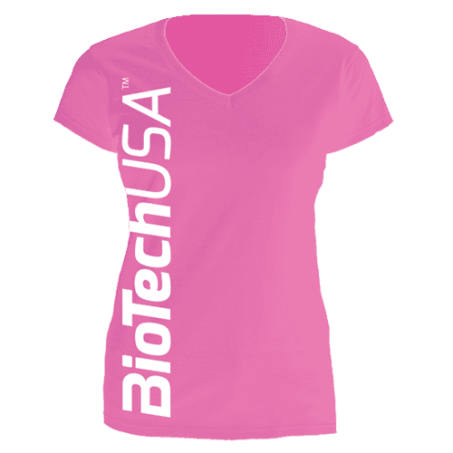 Maglietta da donna BioTechUSA, Pink
